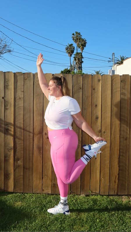 This is your reminder dressing in fun colors for your workouts is proven to make your workouts 100% more effective (IT’S SCIENCE, DUH 💁🏼‍♀️) 

I promise wearing a cute girly pink outfit will help ya feel confident and excited for your workouts each day! I’m wearing the cutest new spring finds from @nikewellcollective 💞💪🏼

I’m wearing size XL in everything #teamnike #ad 

Follow my shop @fittybritttty on the @shop.LTK app to shop this post and get my exclusive app-only content!

#liketkit #LTKmidsize #LTKfitness #LTKplussize 
