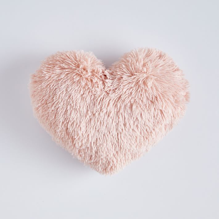 St. Jude Fluffy Luxe Heart Pillow | Pottery Barn Teen