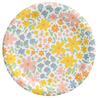 8.5" 15ct Floral Disposable Dinner Plates - Spritz™ | Target