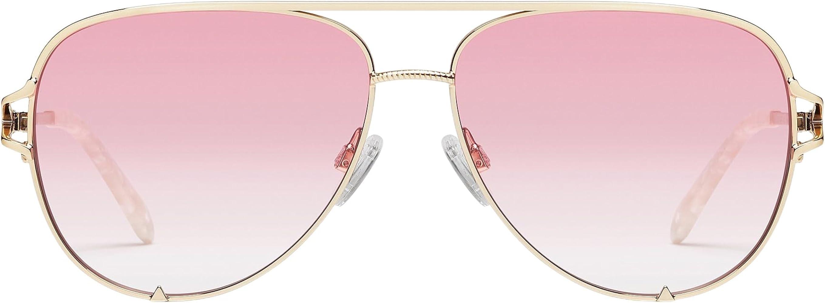 Quay Women's High Key Twist Aviator Sunglasses | Amazon (US)