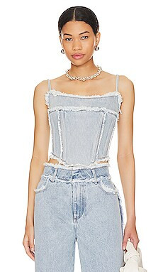 BY.DYLN Montanna Corset in Light Blue from Revolve.com | Revolve Clothing (Global)