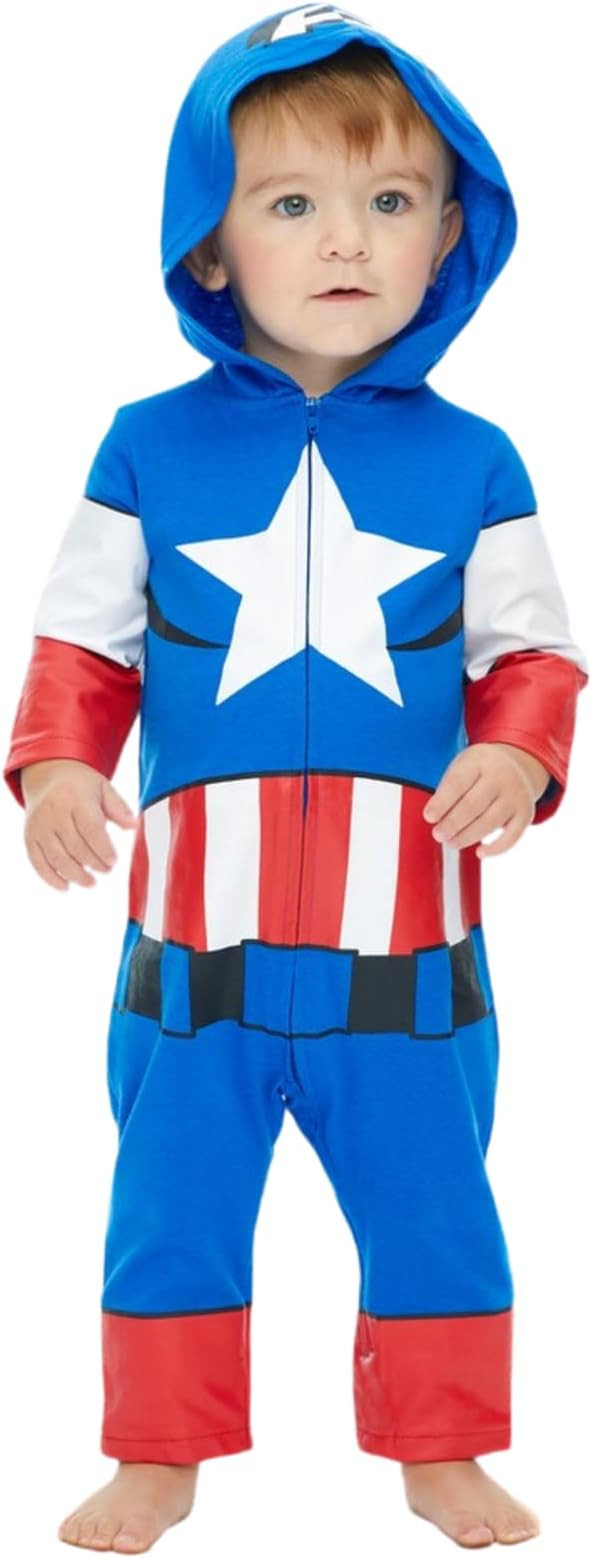 Marvel Avengers Spider-Verse Spider-Man Venom Iron Man Zip Up Cosplay Coverall Newborn to Little ... | Amazon (US)