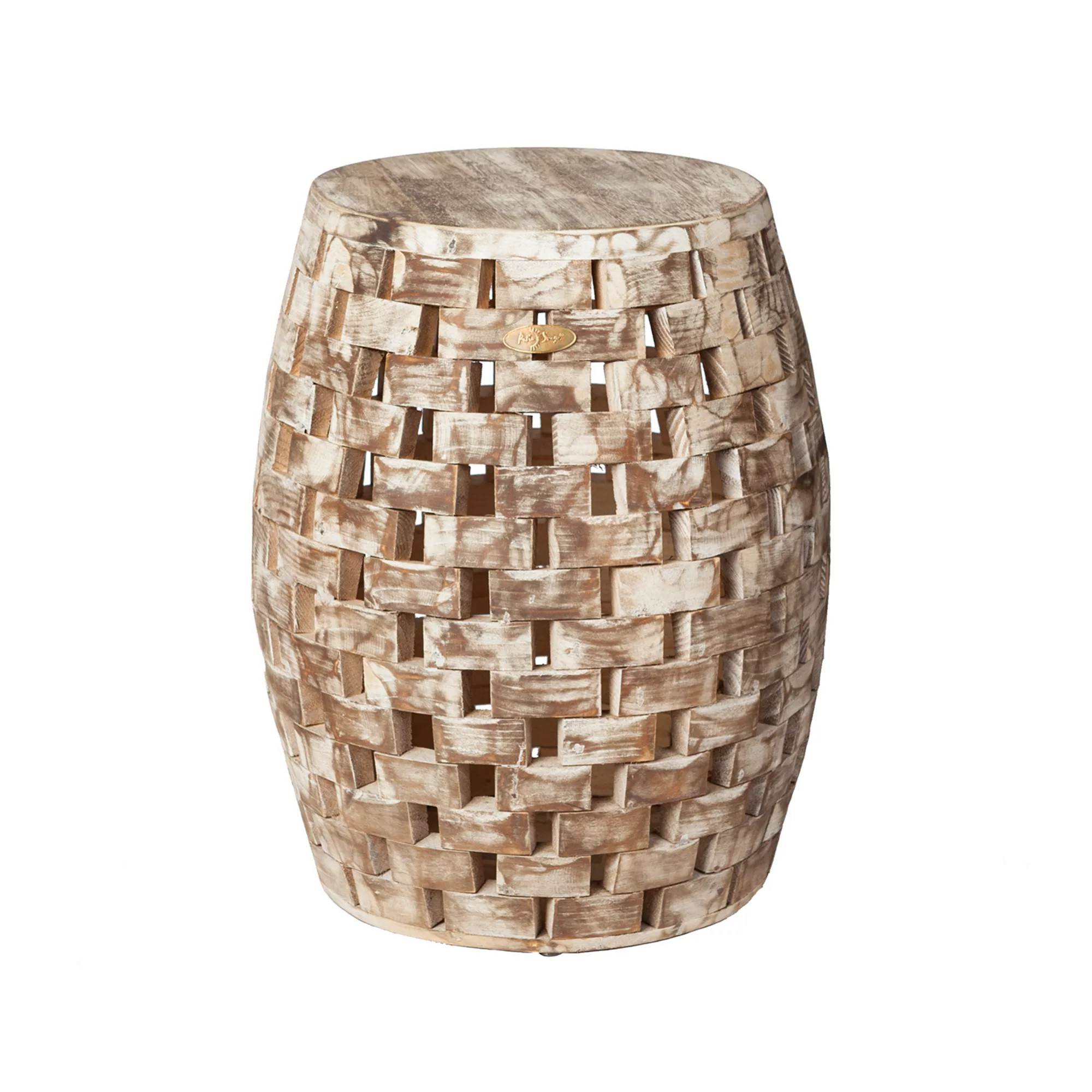 Patio Sense Maya Indoor / Outdoor Wood Stool | Kohl's