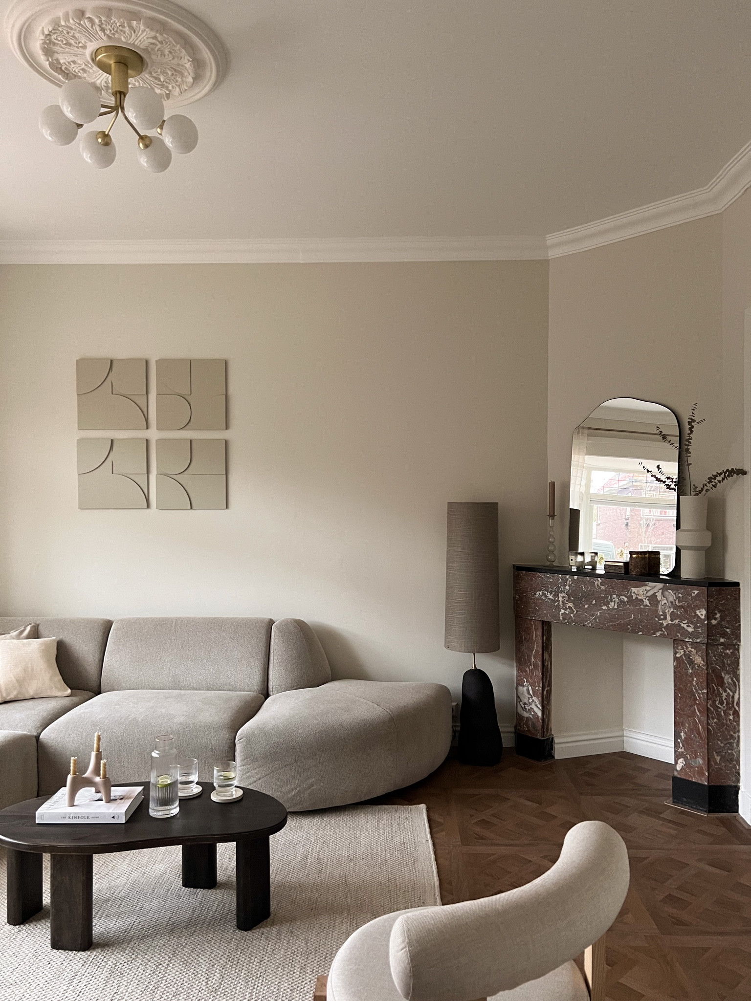 Just updated the living room with this beautiful @westwingcollection artwork from Westwing Shop. It’s so beautiful, arty ánd affordable. With my code ‘AFF-MARLIEN15’ you will get 15% off Westwing Collection products for new and existing customers with no minimum order value. You can’t combine with other coupons. Valid until December 15th. Apply on www.westwing.nl (Westwing Shop) only. Not valid on Westwing Club Sales.

#westwing #westwingcollection.

Neutral home, neutral living, home decoration, beige artwork, piece of wall art, asymmetric lamp, curved sofa, light grey couch, wooden coffee table, ribbed glasses, carafe, ceramic candles, ceramic vases, woolen rug, Scandinavian style, nordic living, ceiling lamp, oval mirror, home inspiration, home ideas, japandi interior, culpture art.

#LTKhome #LTKfamily #LTKeurope