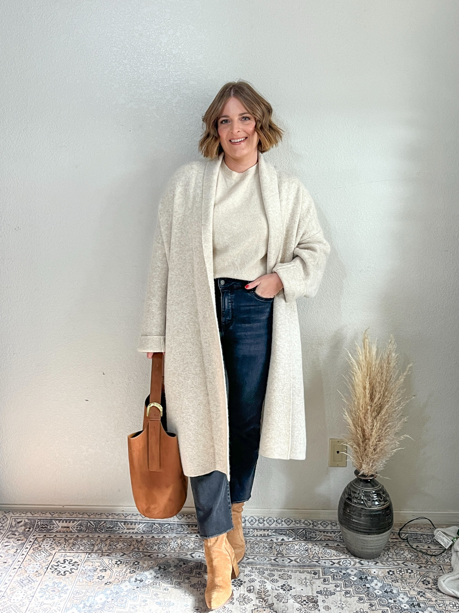 Cozy winter style// cardigan runs big (size down)

#LTKFindsUnder50 #LTKMidsize #LTKSeasonal