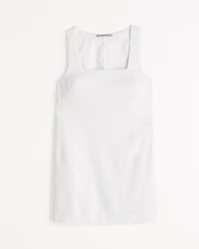 Linen-Blend Wide Strap Mini Dress | Abercrombie & Fitch (US)