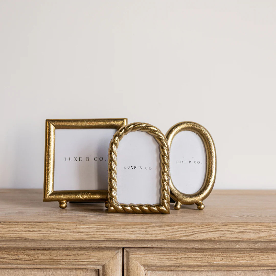 Brushed Brass Inspired Photo Frame| By Luxe B Co. | luxe bCO