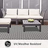 Home Dynamix Tahari Henley Landon Area Rug, 5'2"x7'2", Charcoal/Cream | Amazon (US)