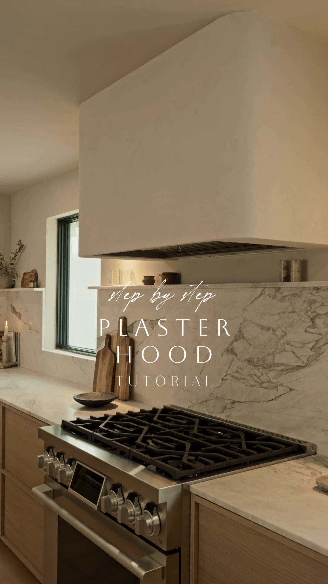 Sharing all the details on how to apply plaster to a range hood 🤍

#LTKHome #LTKstorytime