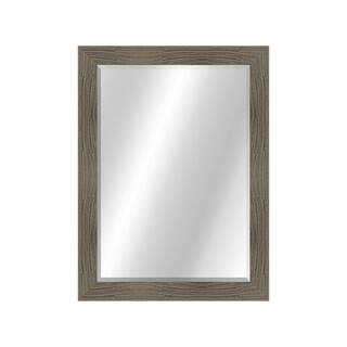Barnwood 22 in. x 22 in., Rustic Natural Wood Wolf Grey Framed Square Mirrors (set of 4) | The Home Depot