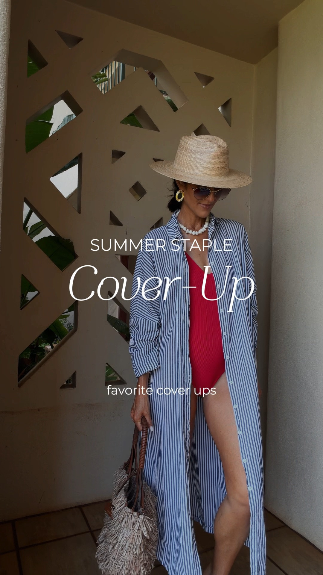 Summer staple coverup I’ve been wearing and loving for years! I’m just shy of 5-7” for reference #stylinbyaylin #summer #amazon #coverup