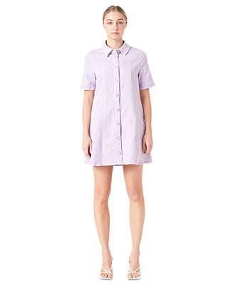 Women's Washed Denim Mini Dress | Macy's Canada