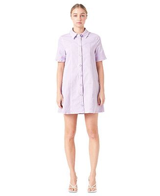 Women's Washed Denim Mini Dress | Macy's Canada