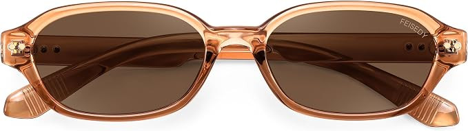 FEISEDY Retro Polarized Rectangle Sunglasses for Women Men Y2K 90s Sunnies | Amazon (US)