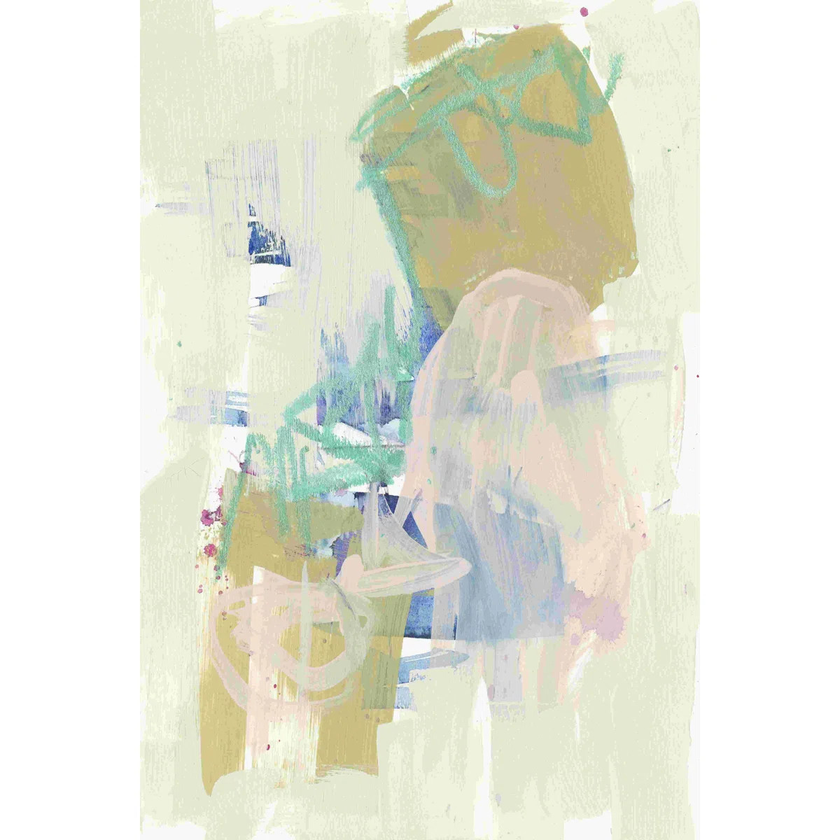 " Balancing Pastels I " by Jennifer Goldberger Painting Print | Wayfair North America