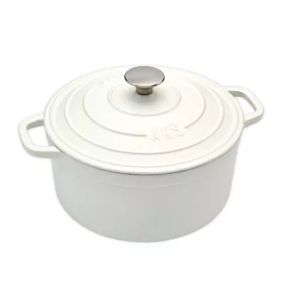 Artisanal Kitchen Supply® 6 qt. Enameled Cast Iron Dutch Oven in Matte White | Bed Bath & Beyond