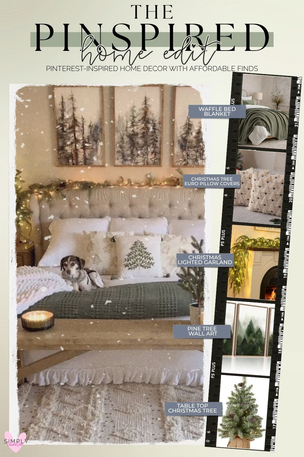 Cozy Christmas bedroom decor with soft green, warm neutrals and simple woodland-inspired details 🎄✨ Recreate this Pinterest-inspired holiday bedroom with an olive green waffle bed blanket, Christmas tree Euro pillow covers, lighted garland, pine tree wall art and a tabletop Christmas tree. I love how the greenery and warm lights make the room feel festive and cozy without being overly traditional. Perfect for a neutral Christmas bedroom, guest room refresh or anyone who loves simple, rustic holiday decor.

#ChristmasBedroom #ChristmasDecor #HolidayBedroom #NeutralChristmasDecor #GreenChristmasDecor #CozyChristmas #ChristmasHomeDecor #WinterBedroom #AmazonHome #AmazonFinds #ChristmasBedding #HolidayDecorIdeas #RusticChristmas #CozyHome #PinterestInspired 

 #LTKmomlife #LTKSeasonal #LTKHome