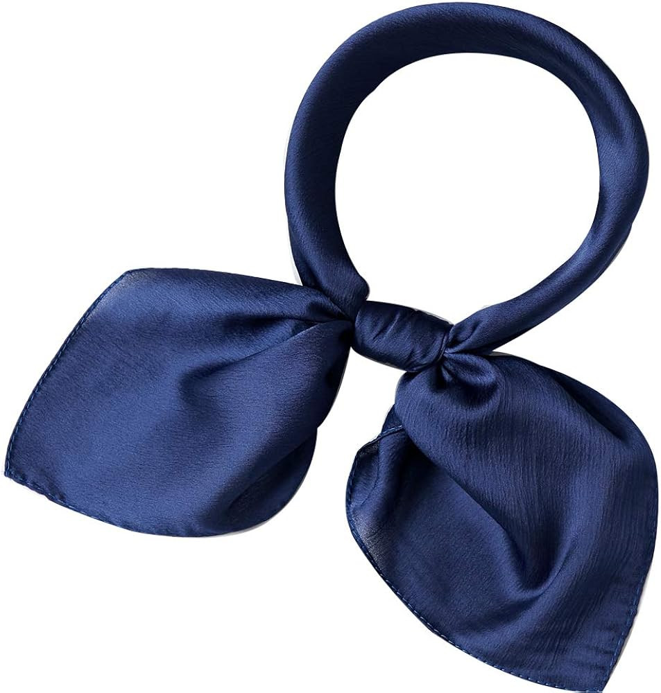 Bellonesc Women's Scarfs 100% Silk Small Square Scarves 21" x 21" Real silk Hair Scarfs Neckscarf... | Amazon (US)