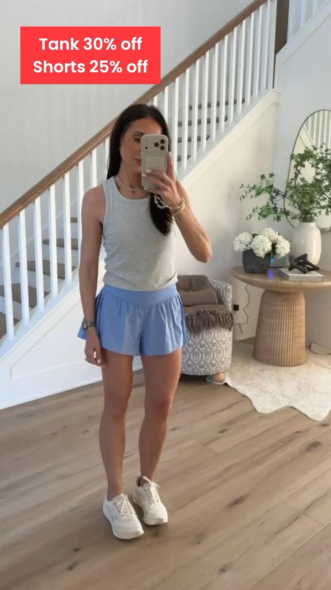 Target activewear on sale, tank 30% off, shorts 25% off.

#LTKSaleAlert #LTKActive #LTKOver40