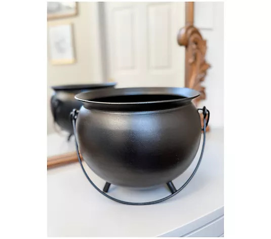 Simply Stunning Tabletop Metal Cauldron by Janine Graff | QVC