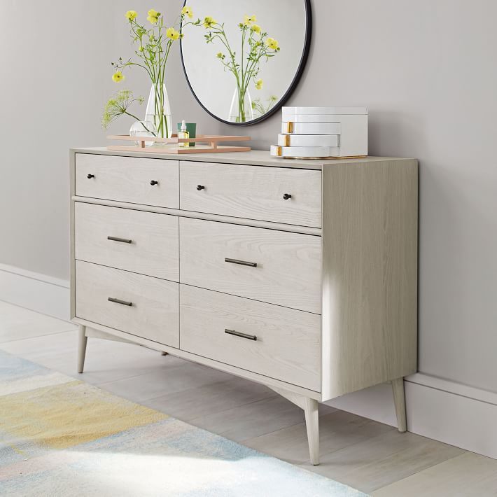 Mid-Century 6-Drawer Dresser (56") | West Elm (US)