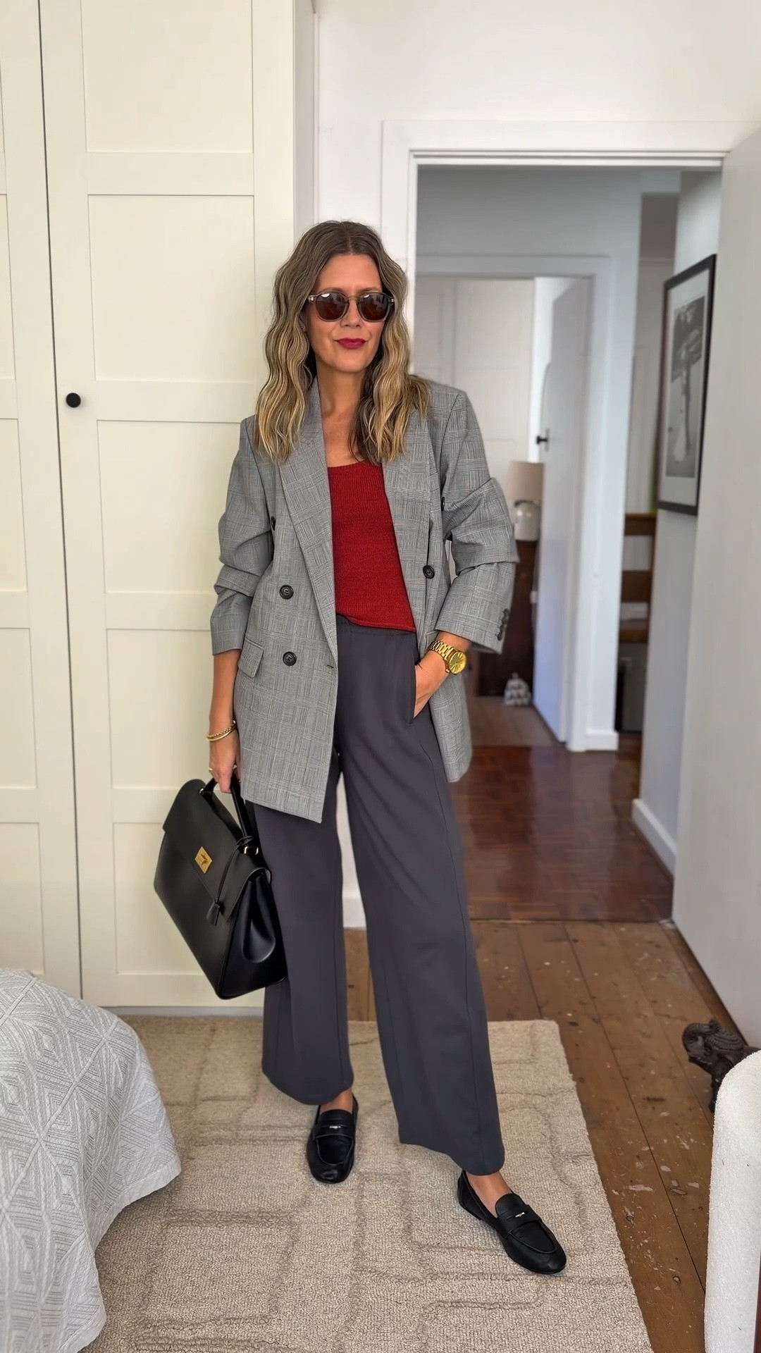 GRWM for a day of hitting the shops for some sourcing (and maybe some sneaky purchases for my own wardrobe). Comfortable and practical is a must on days like this — and if you have seen me out and about of late you will have most likely seen these track pants on high rotation! Serial outfit repeater x

Wearing a small in the tank, XXS in the track pants and 10 in the blazer x

#LTKaustralia #LTKwinter #LTKstyletip