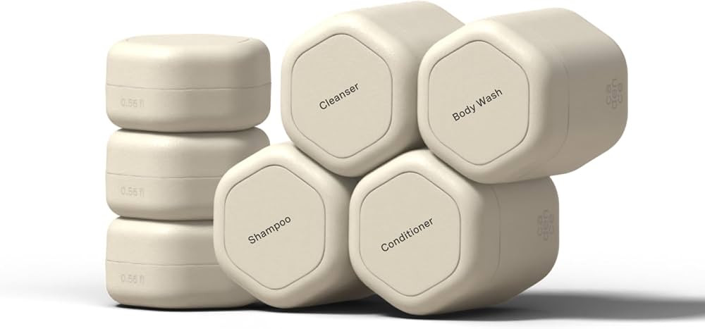 Cadence Travel Containers - Daily Routine Capsule Set - Magnetic Containers with Lids,4 Flex Medi... | Amazon (US)