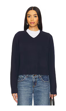 CLYQUE Kennedy Sweater in Navy from Revolve.com | Revolve Clothing (Global)