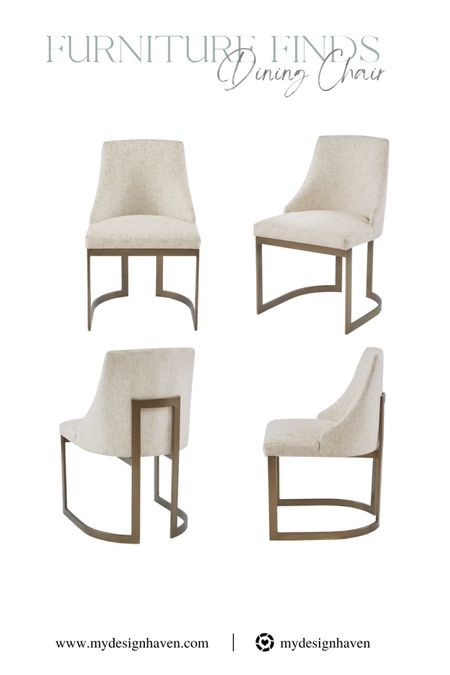 ✨S T U N N I N G✨ dining chair find!!! This transitional piece pairs well with wood, concrete, metal or glass dining tables. Head to the site to find so many more options! www.mydesignhaven.com 

#LTKstyletip #LTKhome #LTKFind