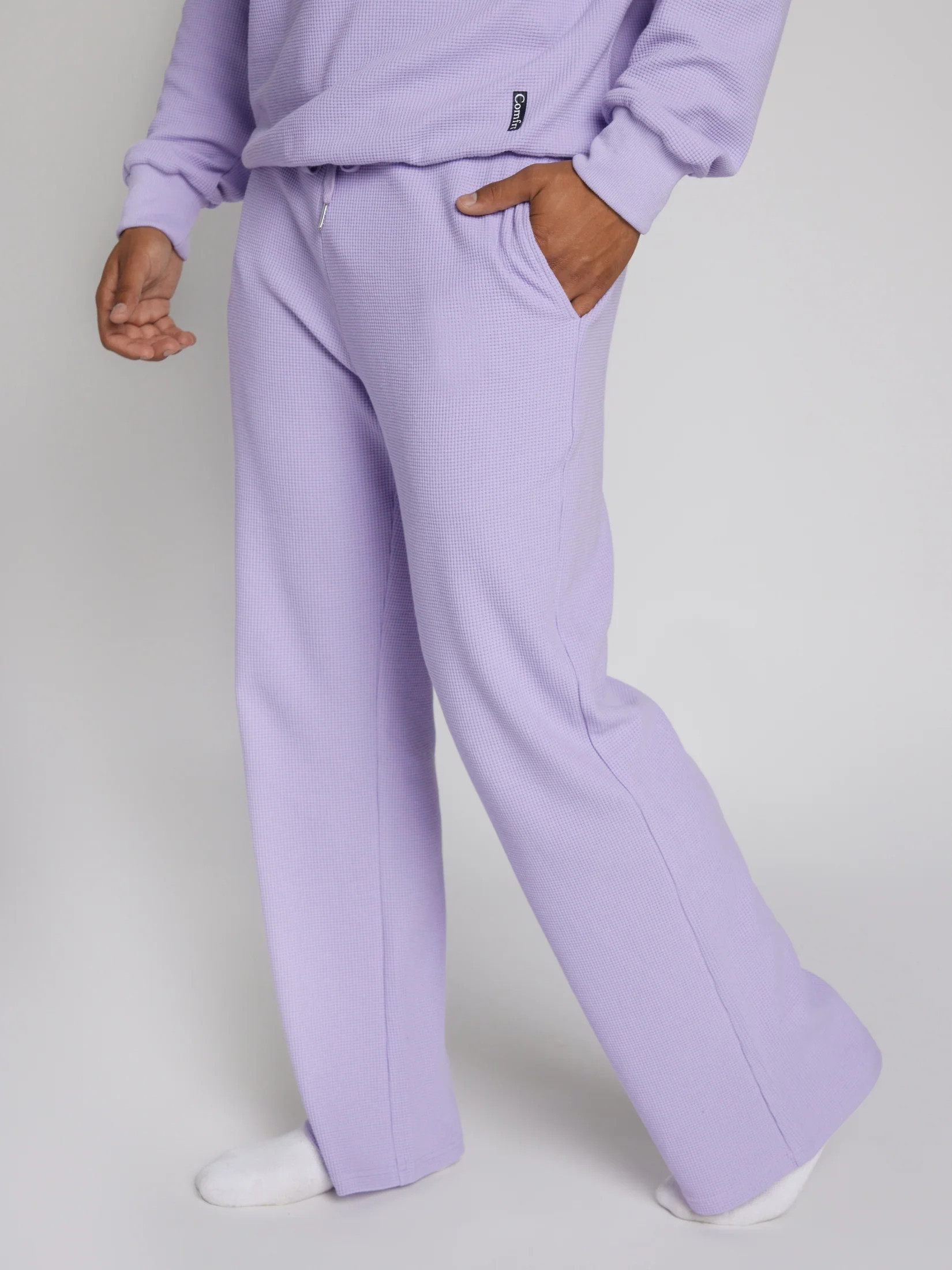 Comfrt Waffle Lounge Pant | Lavender | Purple | M | Medium | Comfrt