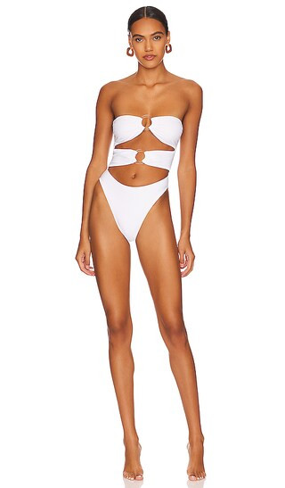 The Ariana One Piece in Marshmallow | Revolve Clothing (Global)
