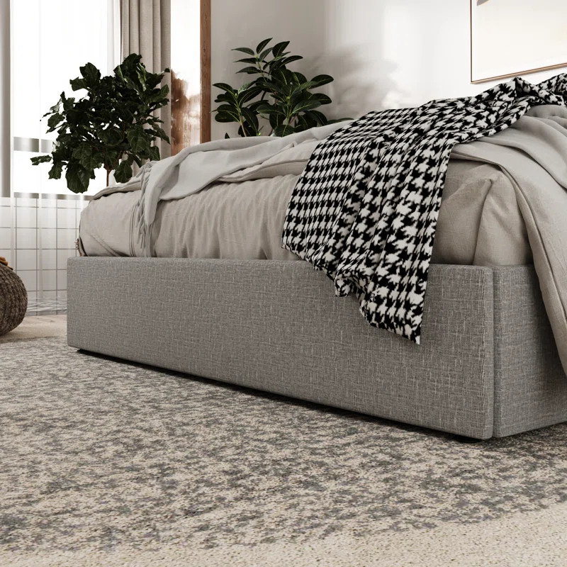 Braya Hydraulic Lift Up Storage Upholstered Platform Bed | Wayfair North America