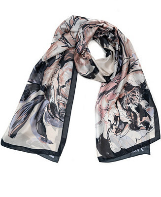 Peony Oblong Scarf | Macy's