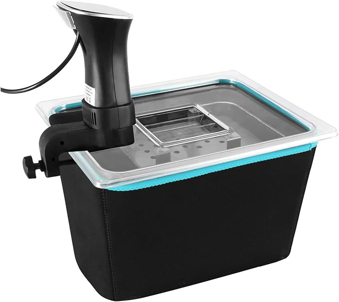 Restlrious Sous Vide Container 12 QT with Lid and Fixed Rack and Insulating Sleeve, Compatible wi... | Amazon (US)