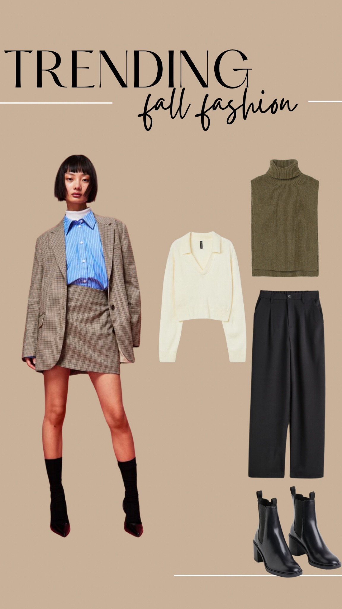 Trending fall fashion


Sweater, fall, boots, wide leg pants, high waisted pants, blazer, jacket, neutral 


#LTKshoecrush #LTKsalealert #LTKunder100