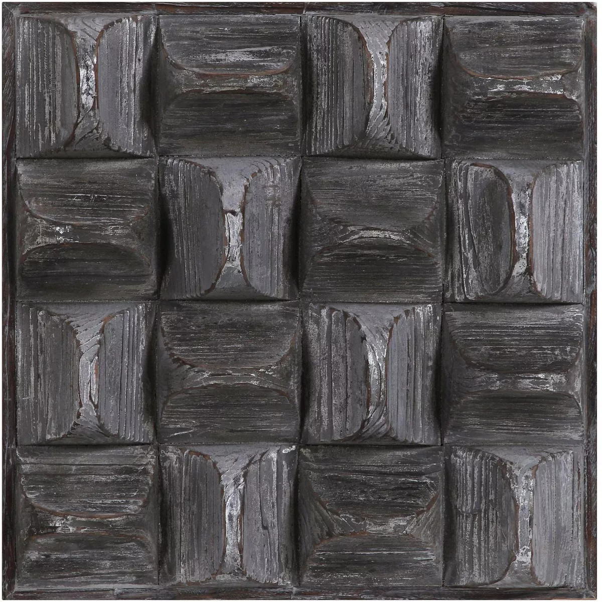Uttermost Pickford 20 1/4" Square Aged Gray Wood Wall Art | Target