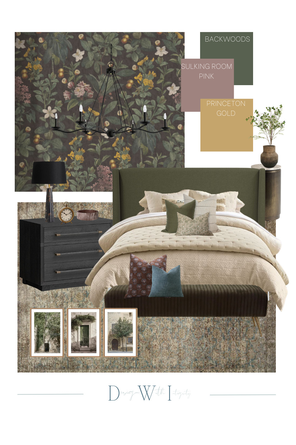 This moody bedroom mood board captures timeless elegance with deep green tones, warm gold accents, and a dramatic floral backdrop. Layered bedding, vintage-inspired art, and bold lighting create a cozy yet refined retreat. Perfect for anyone craving a modern twist on classic style. Would you embrace a moody palette in your bedroom? Shop the full look on LTK and bring these sophisticated details into your own home.


#BedroomDesign #BedroomDecorIdeas #BedroomInspo #InteriorDesignCommunity #BedroomRemodel #BedroomMakeover #InteriorDesignObsessed #LTKBedroom #LTKHome #ShopThePost #DreamBedroom #ModernBedroomDesign #MoodyInteriors #MoodyBedroom #InteriorDesignGoals #HomeDecorInspiration #BedroomMoodBoard #InteriorMoodBoard #HomeStylingInspo #BedroomDesignInspo #InteriorDesignLovers #CozyBedroomVibes #TimelessInteriors #InteriorDecorInspo #InteriorDesignInspiration 

 #LTKHome
