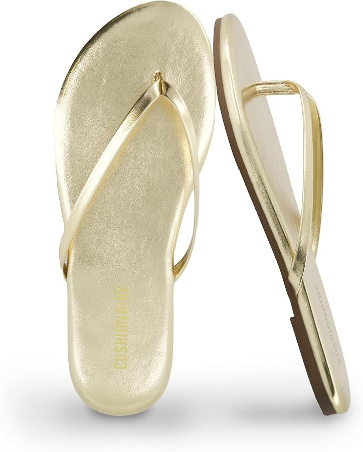 CUSHIONAIRE Cruise Lightweight Womens Flip Flops, Comfortable Beach Sandals for Women with Cushio... | Amazon (US)