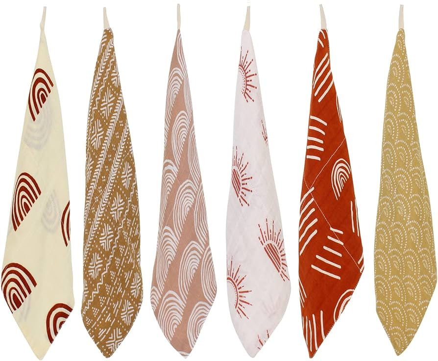 LifeTree Baby Muslin Washcloths, Soft 6 Pack Baby Wash Cloths Unisex for Boys Girls, 70% Viscose ... | Amazon (US)