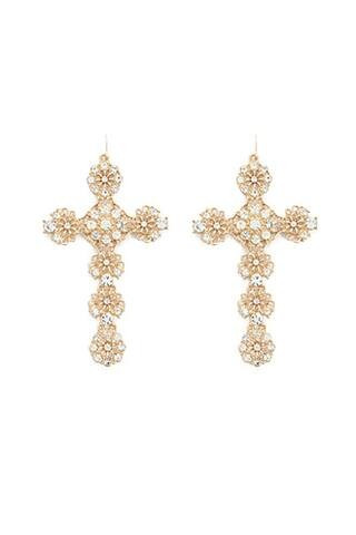 Ornate Cross Pendant Earrings | Forever 21 (US)