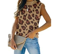 Amarmia Women's Mock Neck Knit Sweater Vest Sleeveless Casual Trendy Summer Ribbed Pullover Tank ... | Amazon (US)