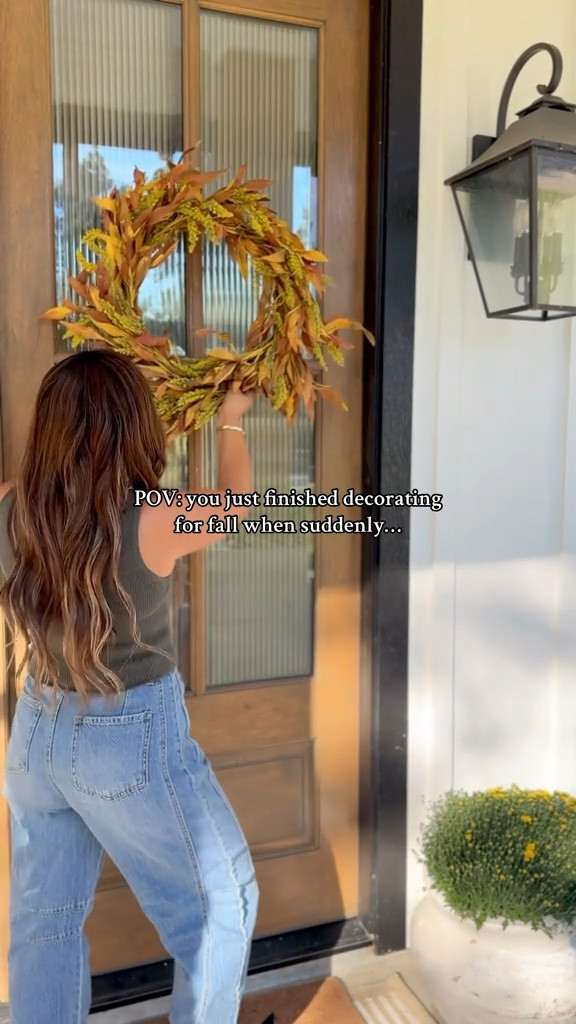 She’s defrosting….

Linked similar wreaths, and planters! 
Jeans and top are an in store find at  TJ Maxx but linked similar!

#LTKStyleTip #LTKFindsUnder50 #LTKHome