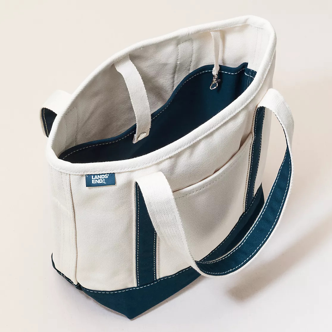 Medium 5 Pocket Open Top Canvas Tote Bag | Lands' End (US)