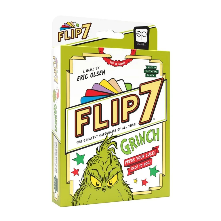 Flip 7™ The Grinch Edition Card Game, by USAopoly (Walmart Exclusive) - Walmart.com | Walmart (US)