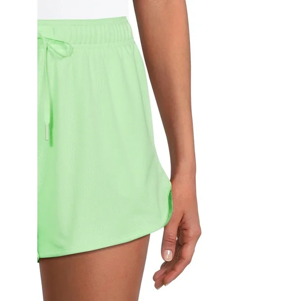 Athletic Works Women's High Rise Pull On Mesh Shorts | Walmart (US)