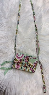 Vera Bradley All in One Crossbody Wristlet Shoulder Purse Tutti Frutti Green | eBay | eBay US