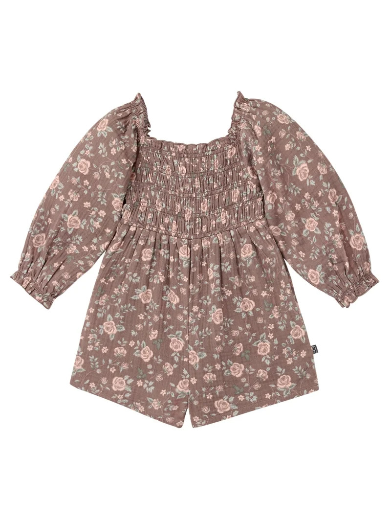 Modern Moments by Gerber Toddler Girl Smocked Romper, Sizes 12 Months - 5T | Walmart (US)