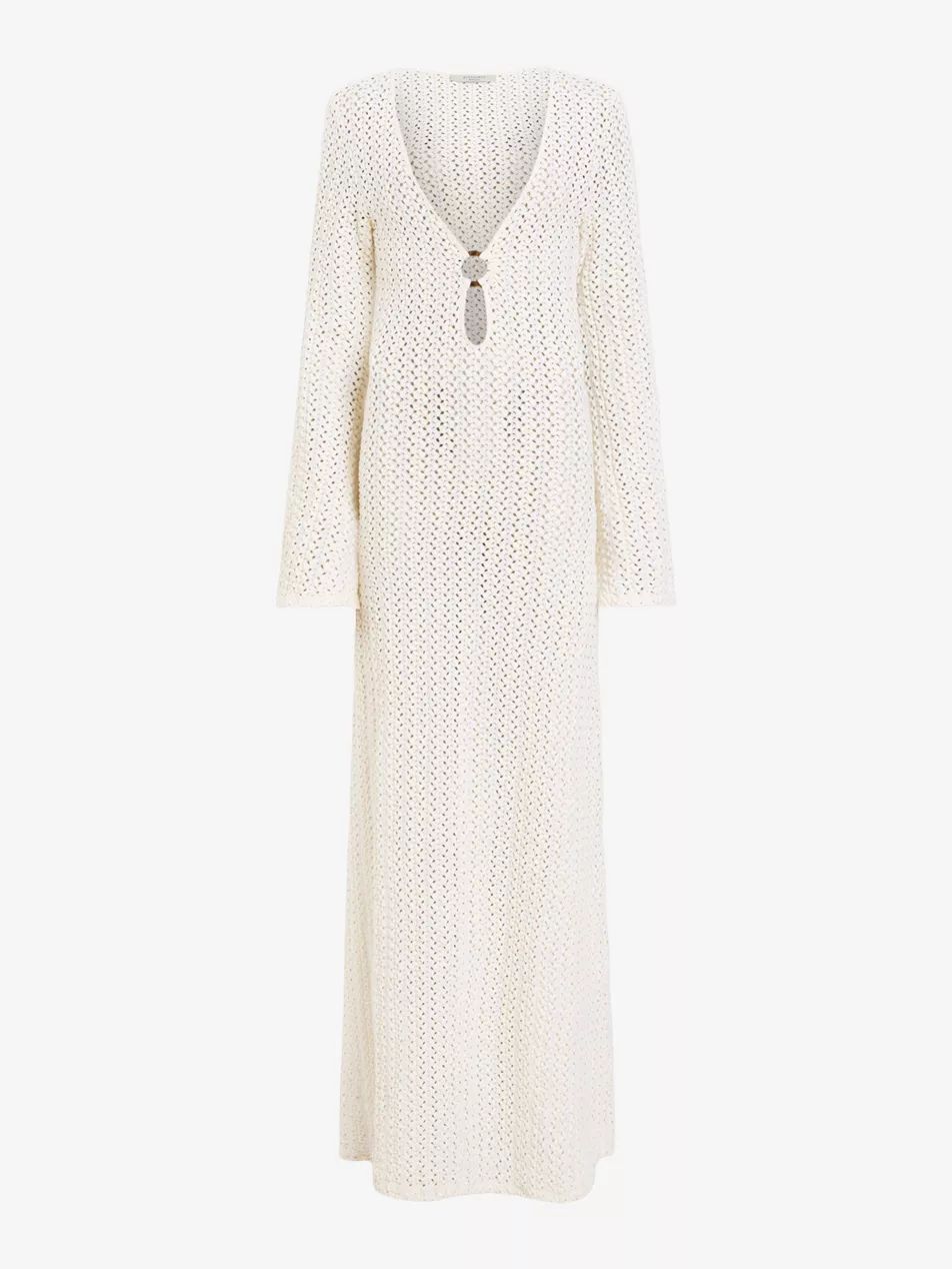 Karma cut-out long-sleeve knitted maxi dress | Selfridges