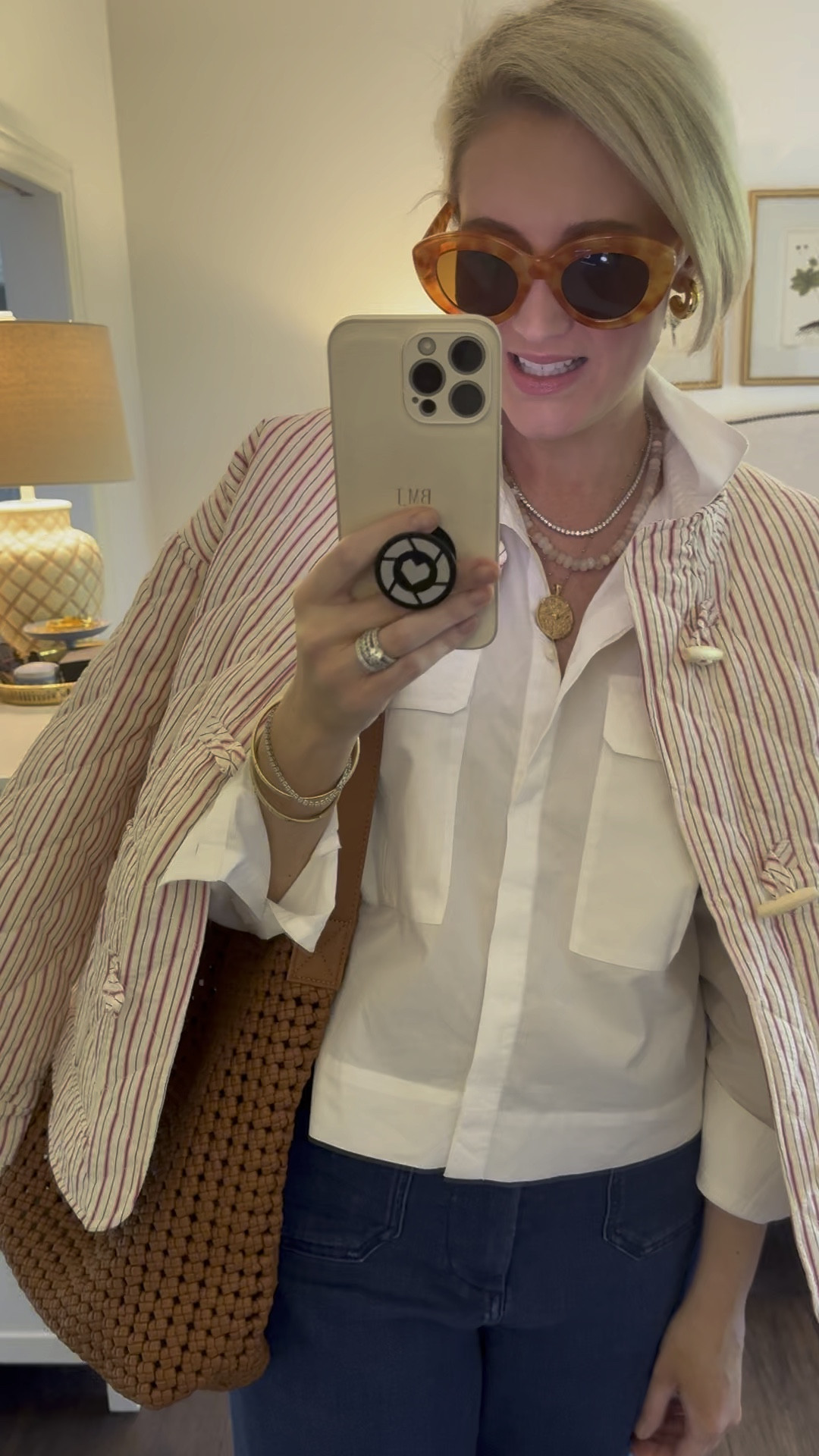 Fall outfit of the day! 

I’m wearing a medium top and jacket. Jeans run true to size! Sneakers run true to size! 

Fall jacket, jeans, white top, necklaces, grandmillennial, boxy top, quilted jacket, ootd, amazon finds, free people, Anthropologie, necklaces, phone case, pumpkin patch

#LTKVideo
