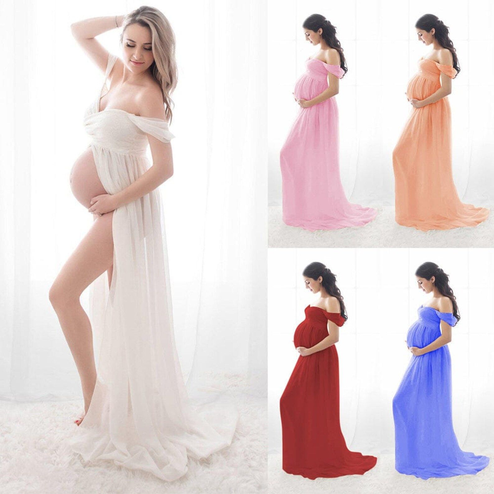 Sexy Maternity Dresses for Photo Shoot. Chiffon Pregnancy - Etsy | Etsy (US)